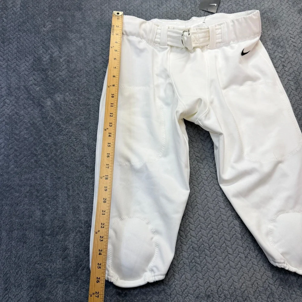 Nike Football Pants Mens XL White Integrated Pads D-Ring Belt NWT AO4799-100